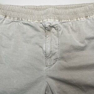 James Perse Estilo Cotton Linen Cuffed Trouser 5 (XXL) Mens Taupe Minimalist
